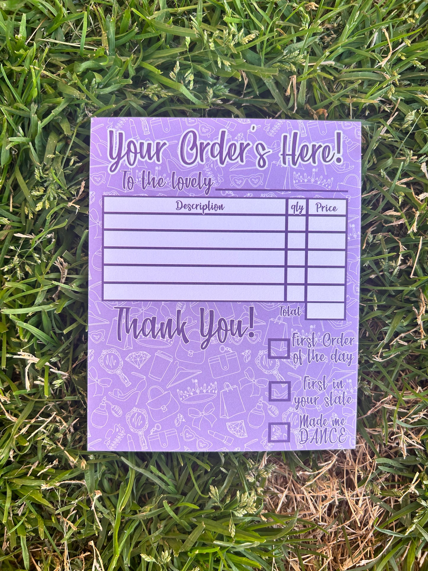 Your Order’s Here! Notepad