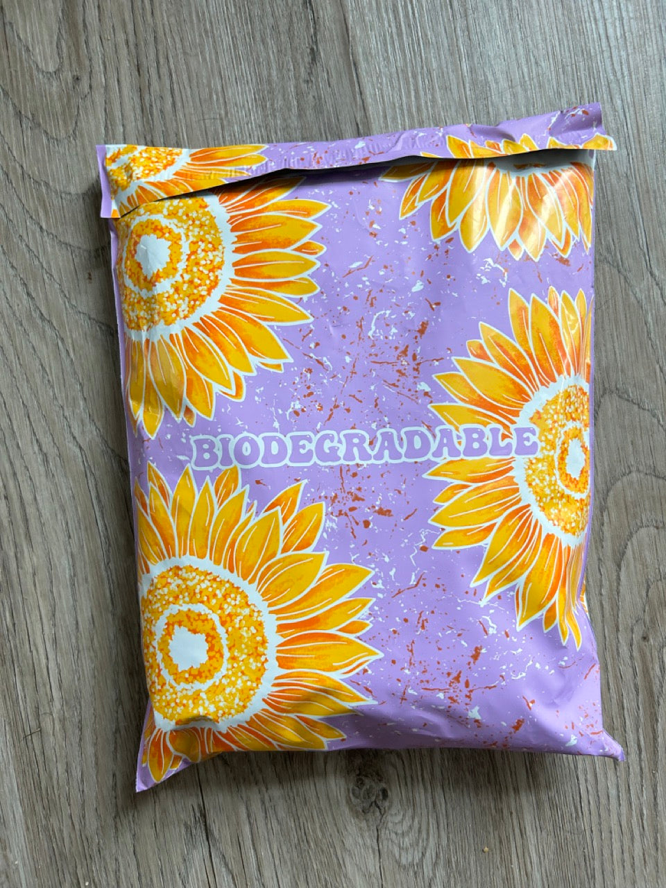 10x13 Sunflower Biodegradable Poly Mailers