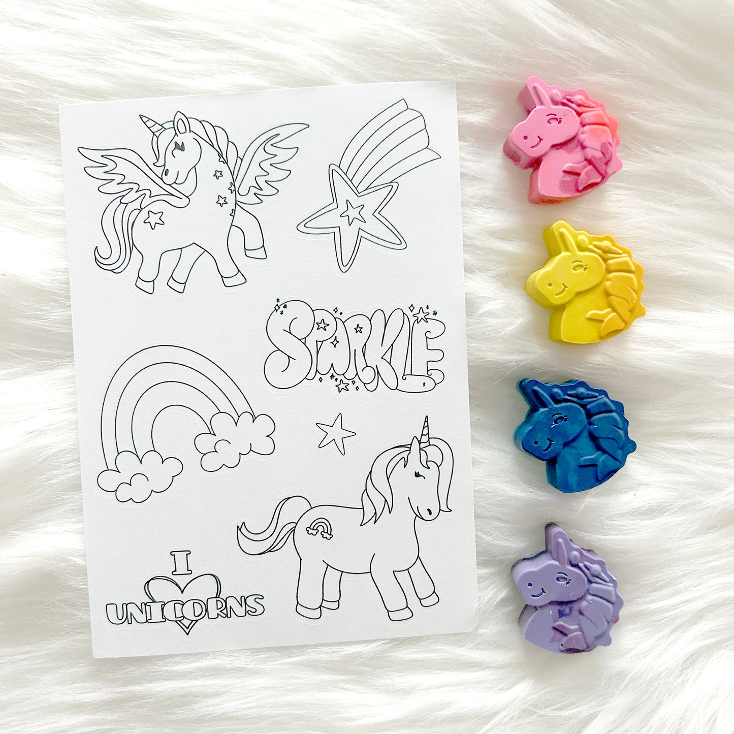 Color Me Sticker Sheets - 4th Birthday Deal