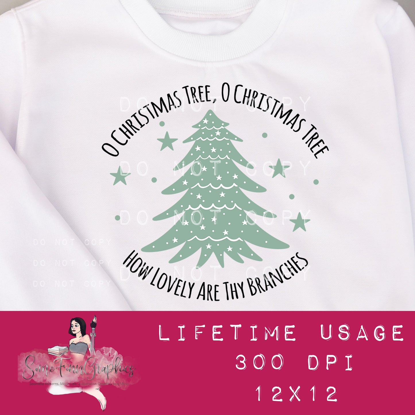 O Christmas Tree Seamless and Graphics