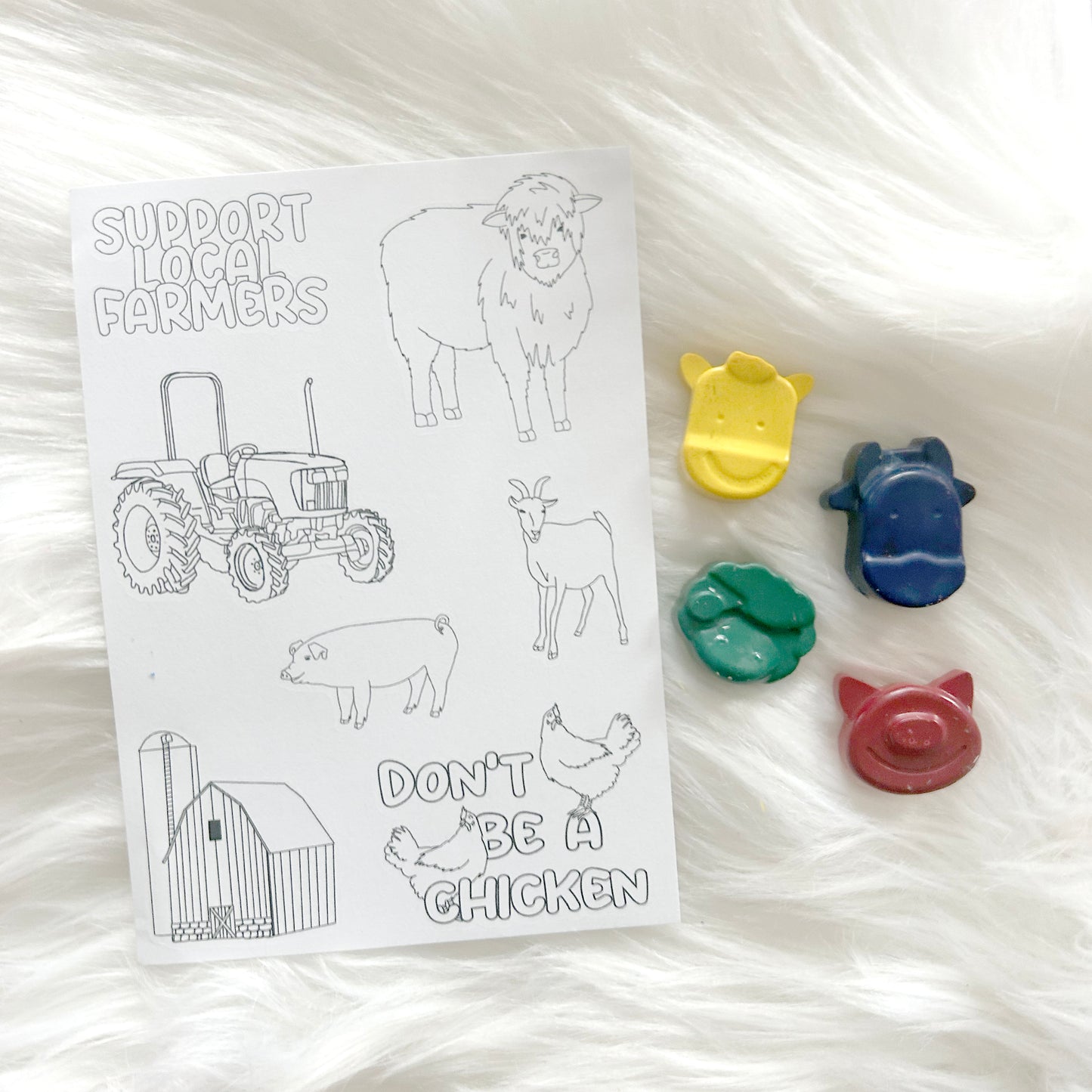 Color Me Sticker Sheets - 4th Birthday Deal