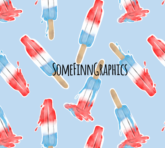 Patriotic Popsicles Seamless