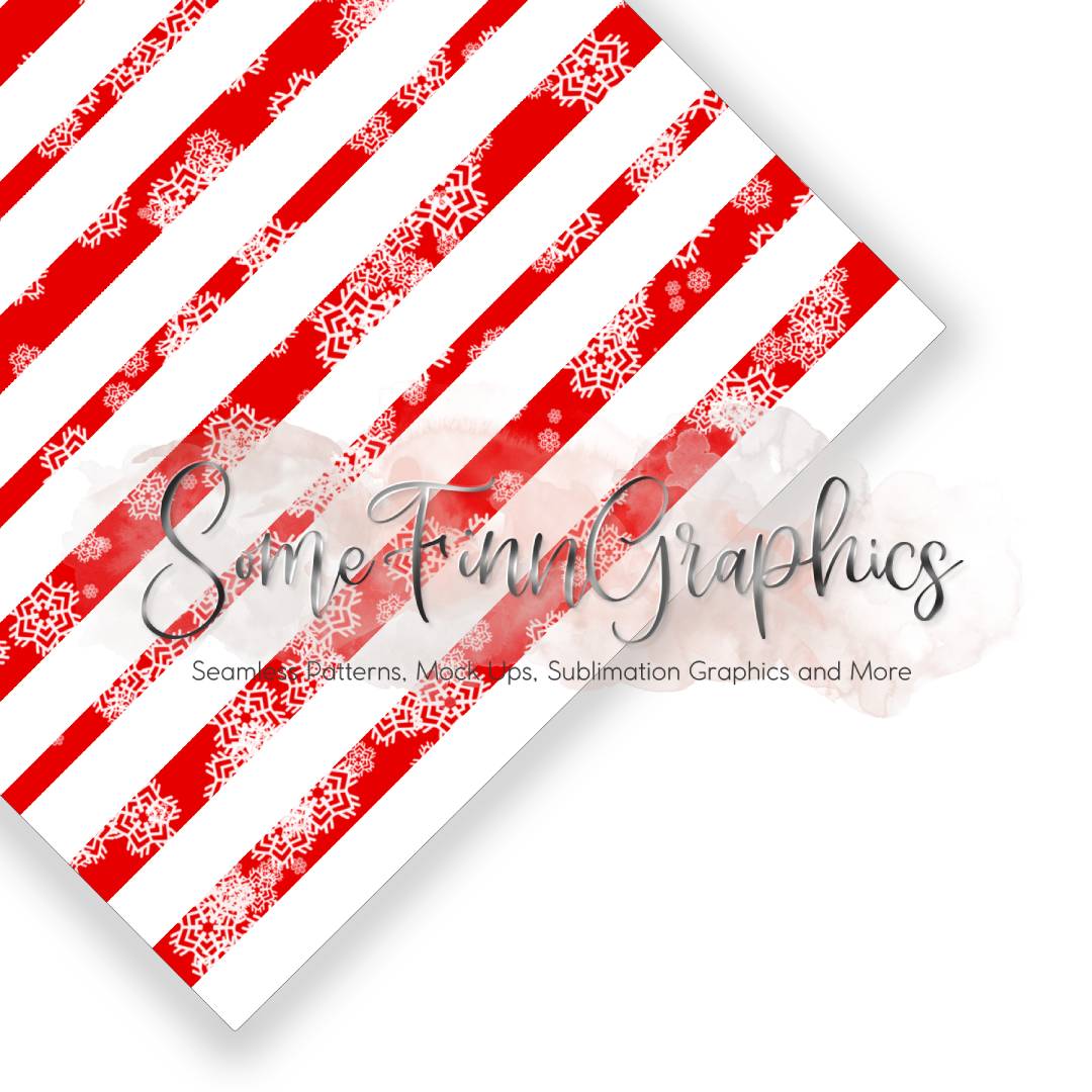 Vintage Christmas Stripes Seamless Design
