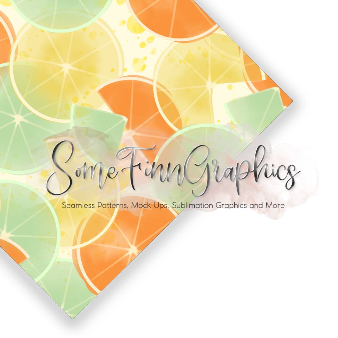 Summer Citrus Seamless Design