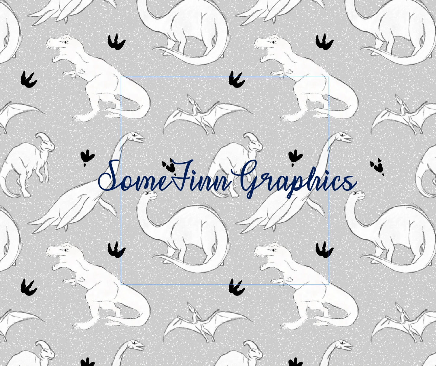 Dinosaur Outlines Seamless Design