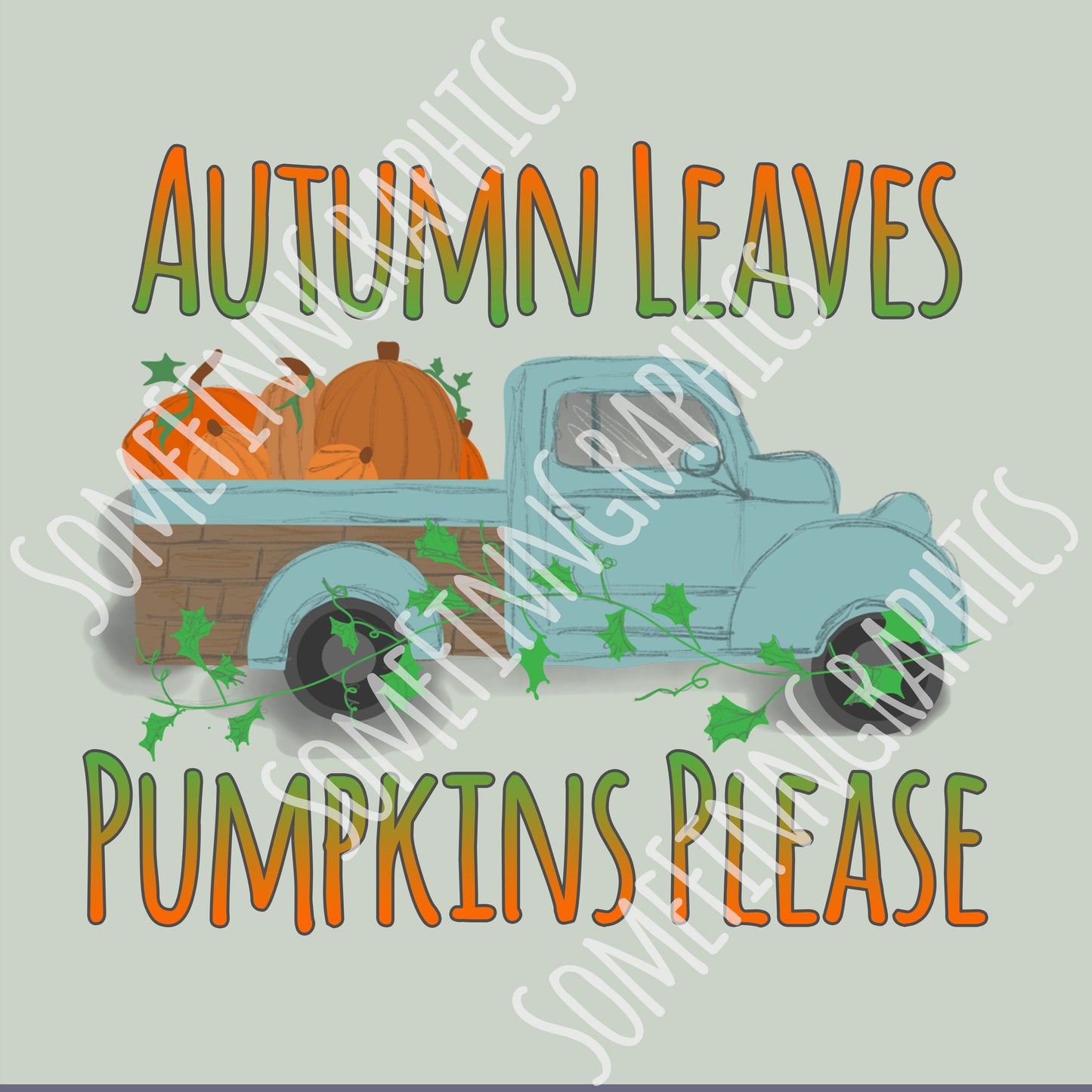 Autumn Leaves Sublimation Graphic