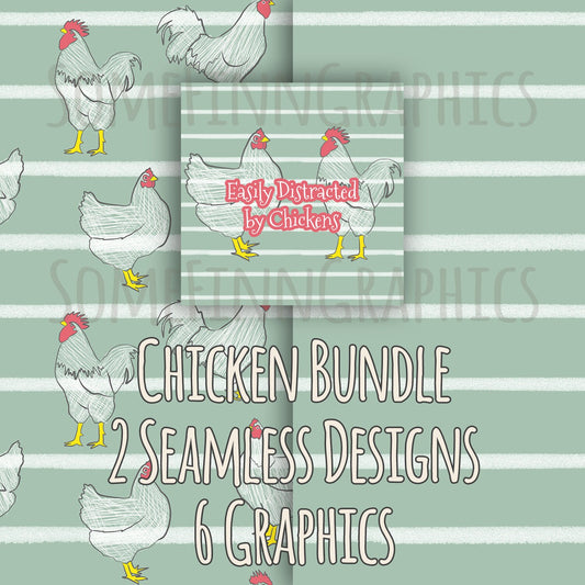 Chickens Digital Graphic Bundle