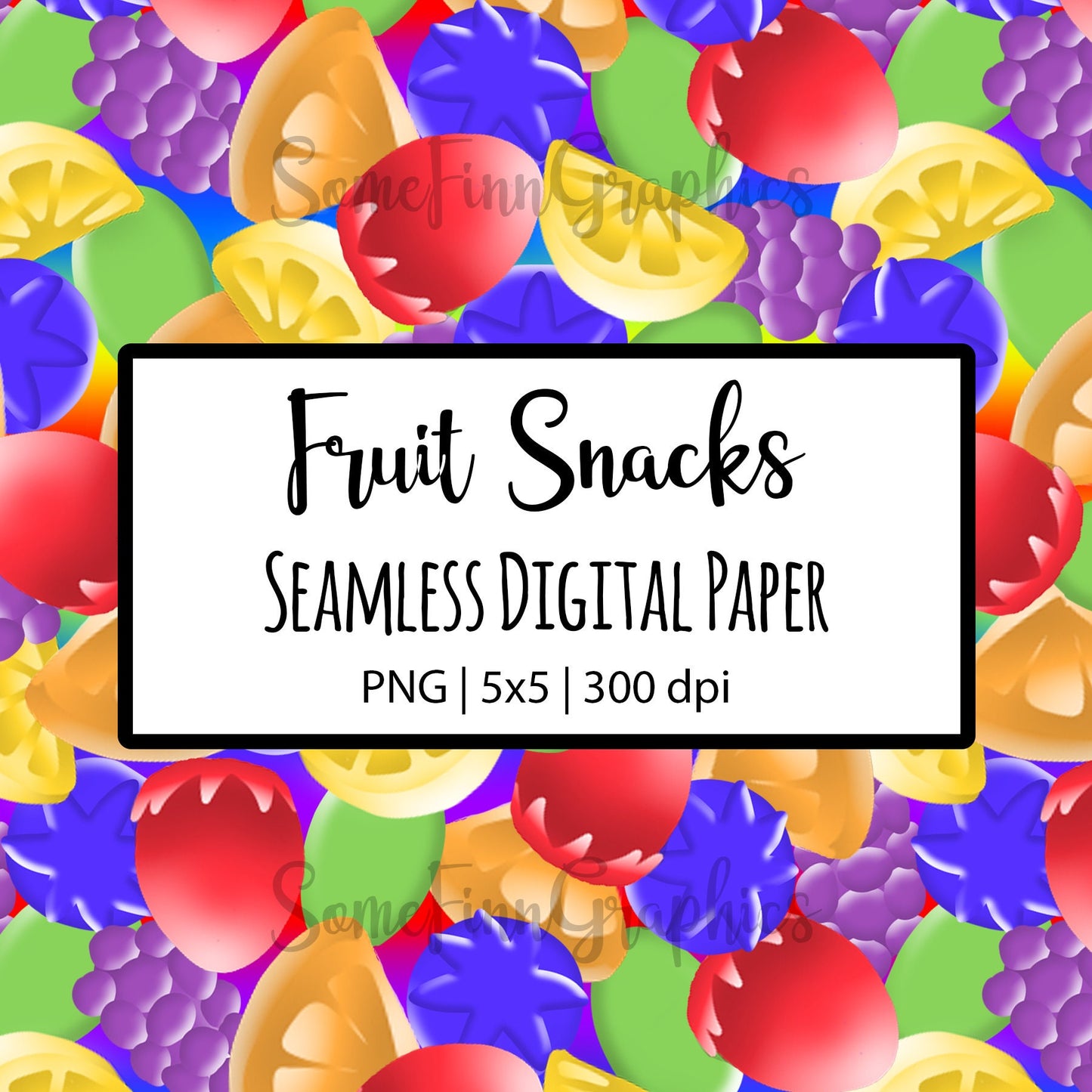 Fruit Snacks Seamless Design