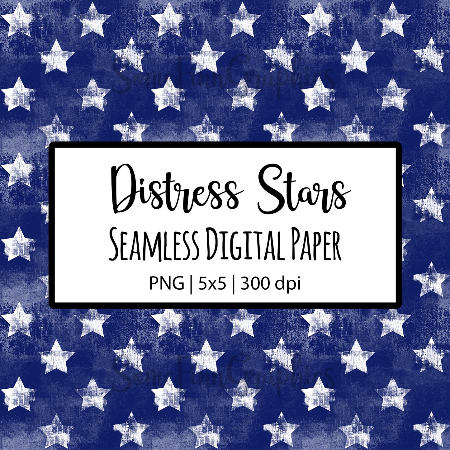 Distressed Stars Seamless