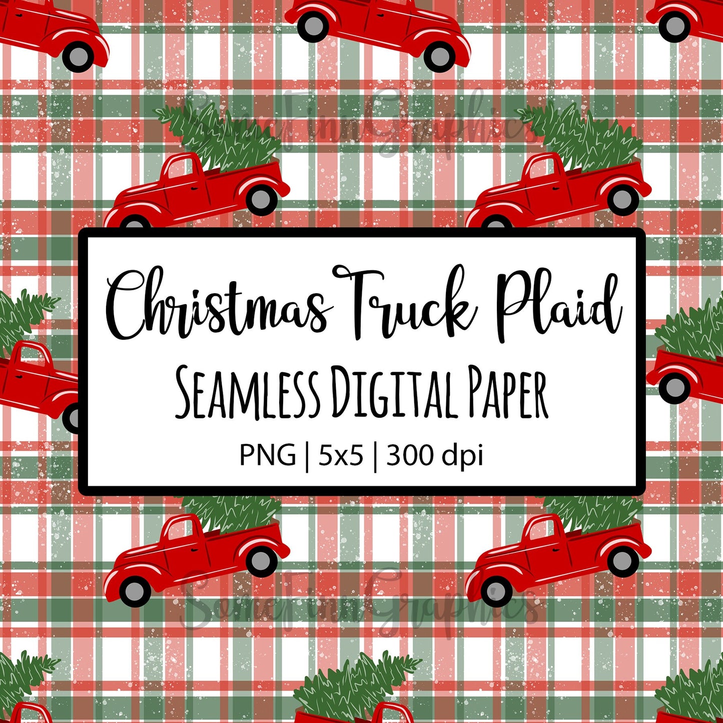 Christmas Truck Seamless