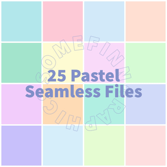 25 Pastel Solid Seamless Files Bundle