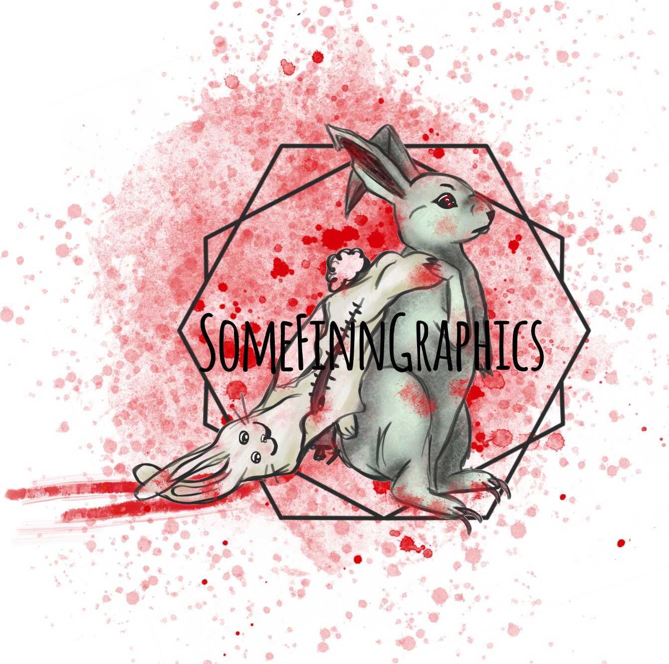 LIMITED Horror Rabbit Sublimation Graphic