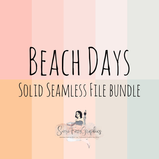 10 Beach Days Solid Seamless Files Bundle