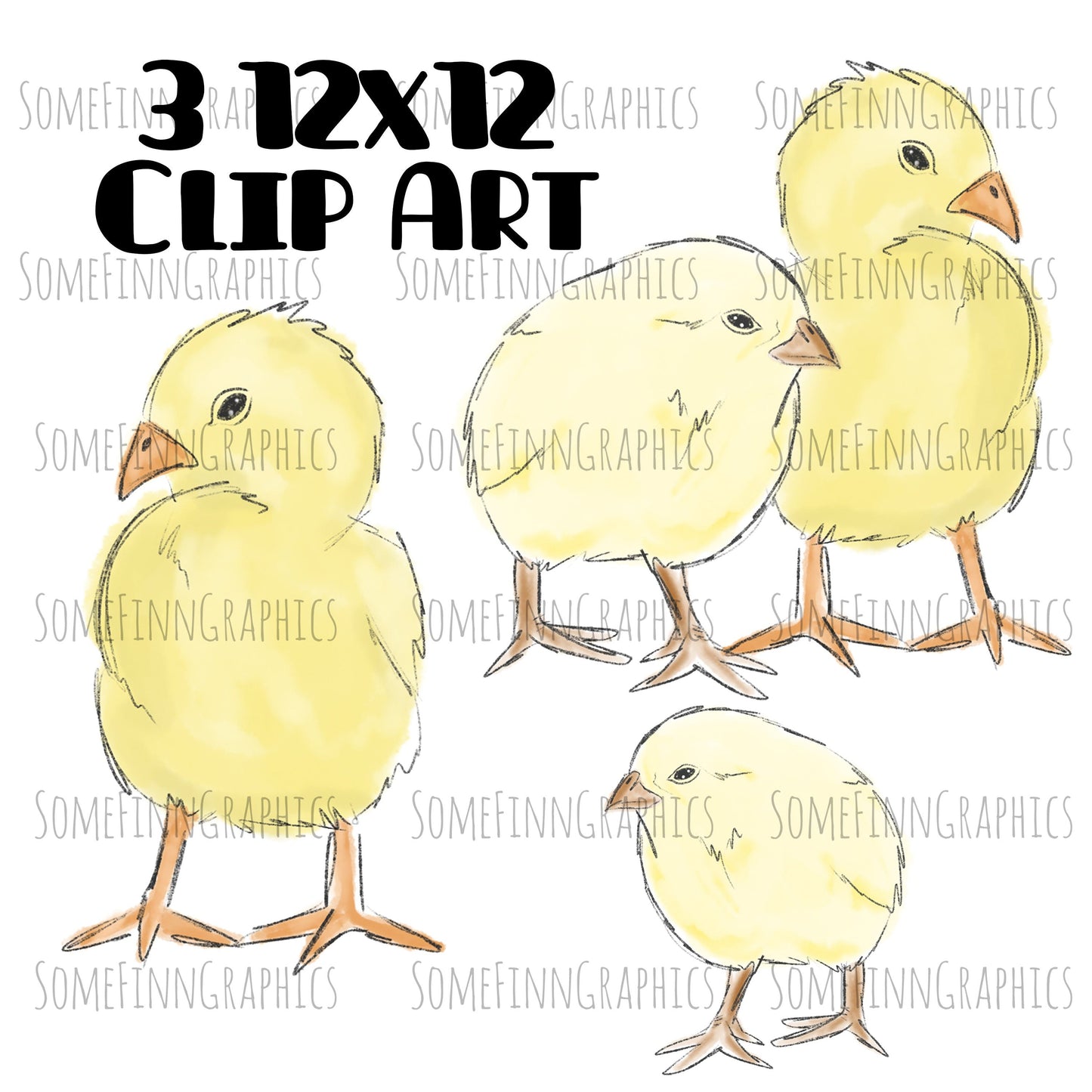 Chicks Sublimation Clip Art